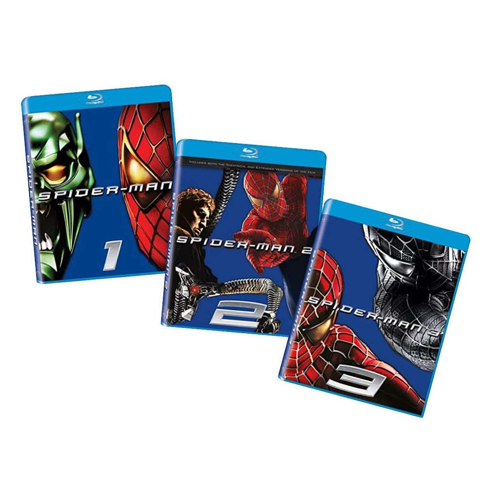 スパイダーマン トリロジー ブルーレイ コレクション 3枚セット Blu-ray CG アニメ 映画 並行輸入品 北米版 ブルーレイ 語学学習