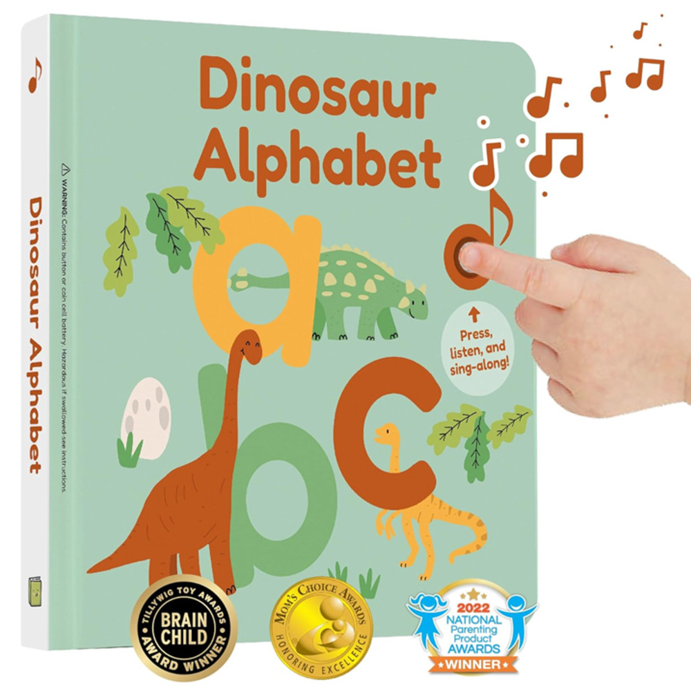 音が鳴る絵本 Calis Books 英語学習 ABC 知育 赤ちゃん 子ども 幼児向け 早期教育 | 恐竜