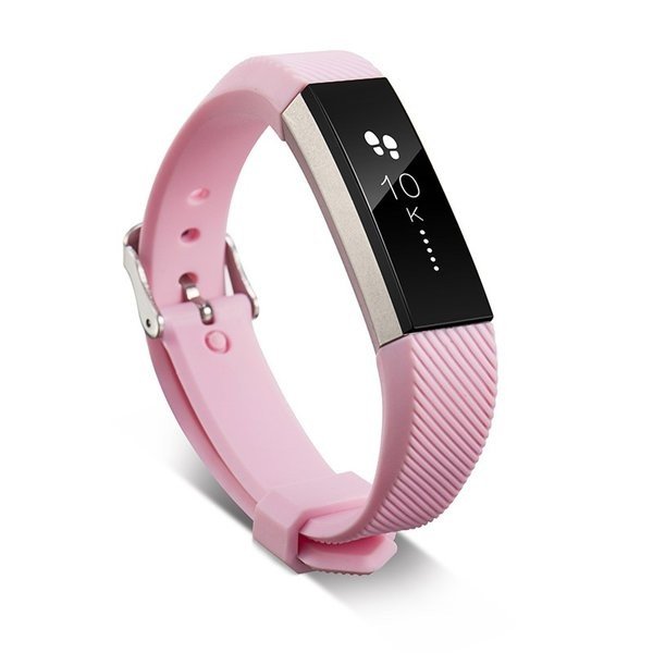 11色 シリコンウォッチバンド Fitbitアルタ HRスマートリストバンドウォッチ 交換 リストバンド シリコン ストラップ | バリエーション:ピンク