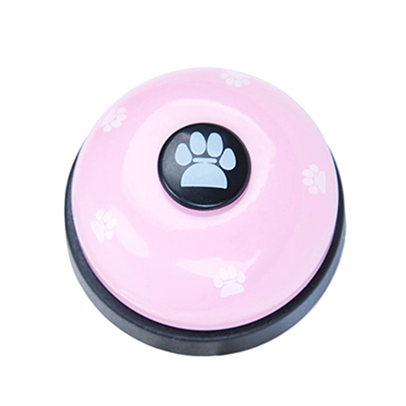 ペットコールベル犬の猫の給餌リンガー教育玩具のトレーニングペットIQのおもちゃインタラクティブベル | バリエーション:ピンク-ワンサイズ