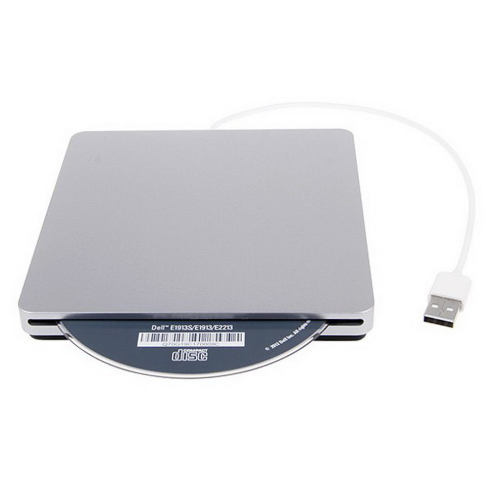 USB2.0 DVD-RW CD スーパードライブ DVDプレイヤー スロットイン アップル Macbook Airにピッタリ