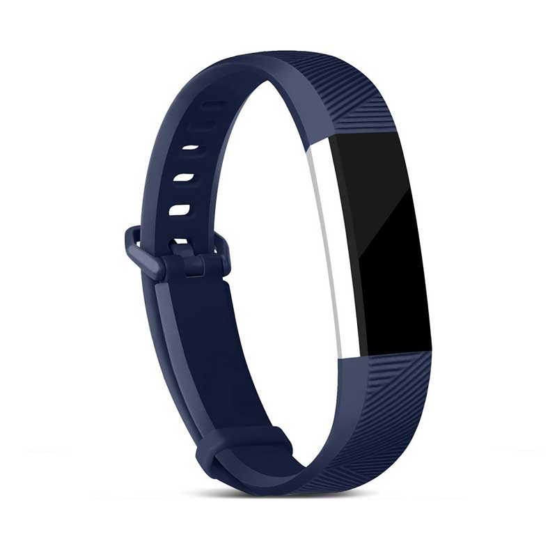 12色 シリコン時計バンド 交換 FitbitアルタHR リストバンド シリコンストラップ クラスプ スマートリストバンド時計  | バリエーション:濃紺