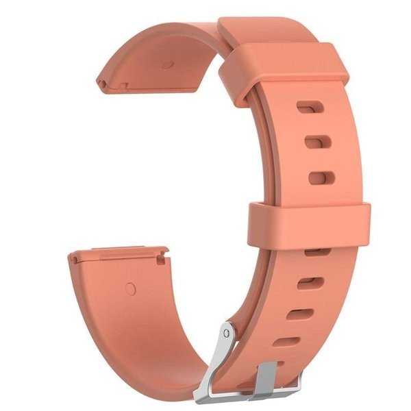 Fitbit 腕時計 交換ベルト 22㎜ 時計バンド ラバー シリコン スポーツ ストラップ ブレスレット カラフル | ローズゴールド-S