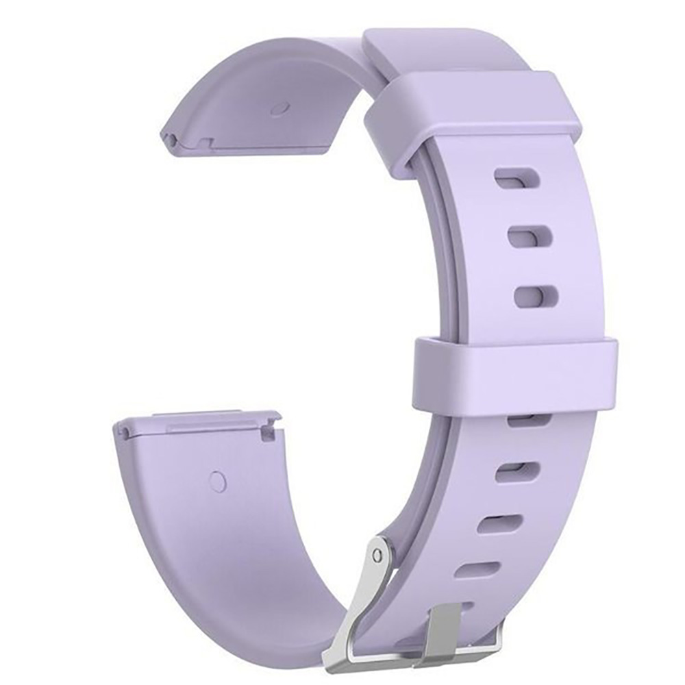 Fitbit 腕時計 交換ベルト 22㎜ 時計バンド ラバー シリコン スポーツ ストラップ ブレスレット カラフル | 薄紫-L
