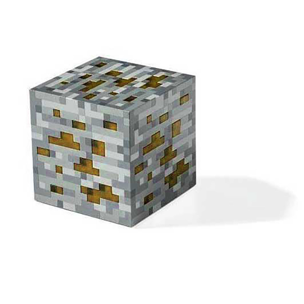 Minecraftライトアップ 鉱石 金鉱石 おもちゃ マインクラフト ナイトライト LEDフィギュア マイクラ ライト ダイヤモンド  | オレンジ