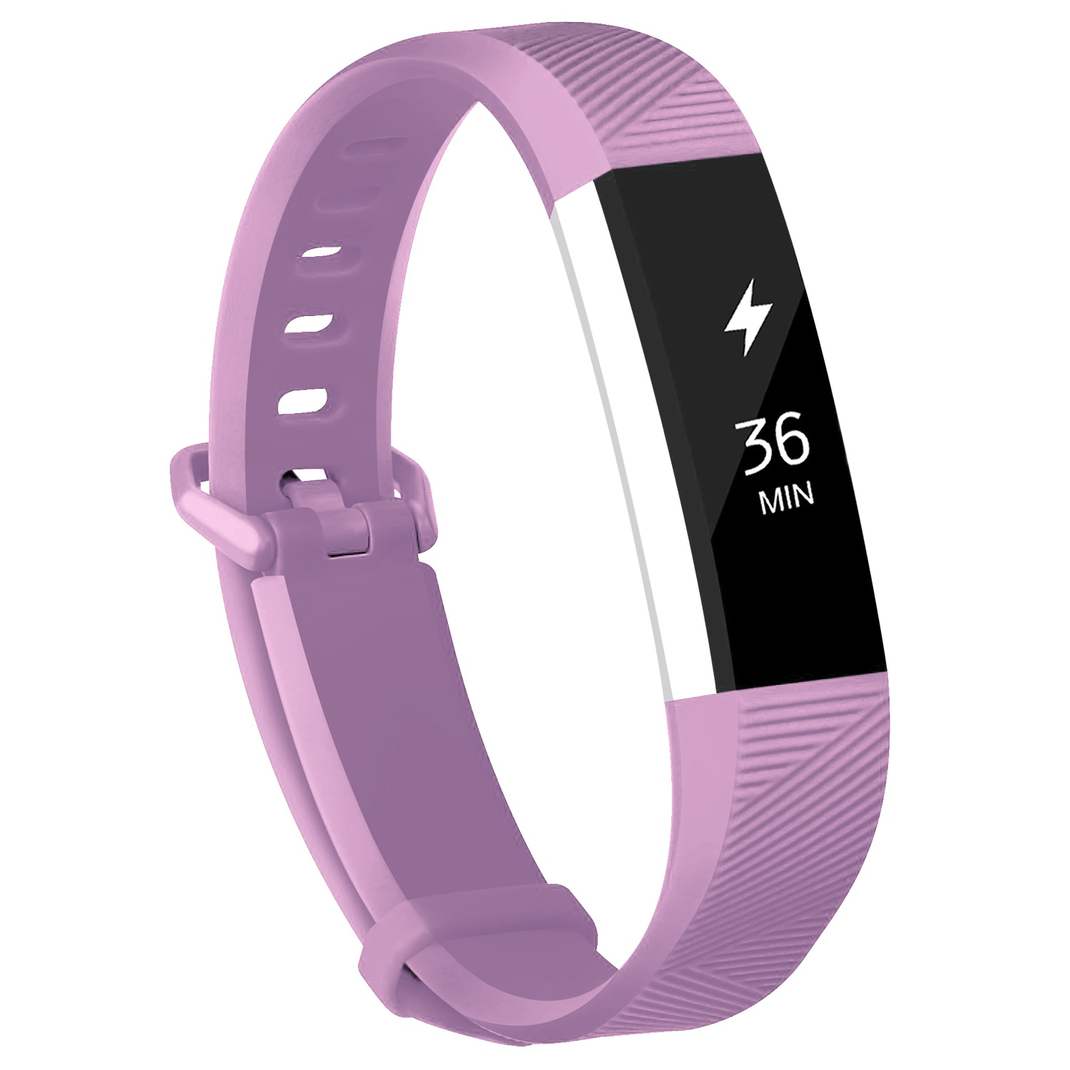  12色 シリコン時計バンド 交換 FitbitアルタHR リストバンド シリコンストラップ スマートリストバンド時計  | バリエーション:薄紫