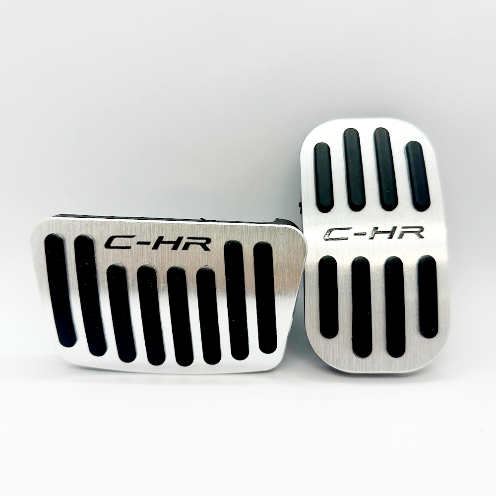 カーアクセサリー アルミ合金 スタイリングアクセルペダル ブレーキペダル AT トヨタ C-HR C CHR 2016 2017 2018 アクセサリー  | Silver