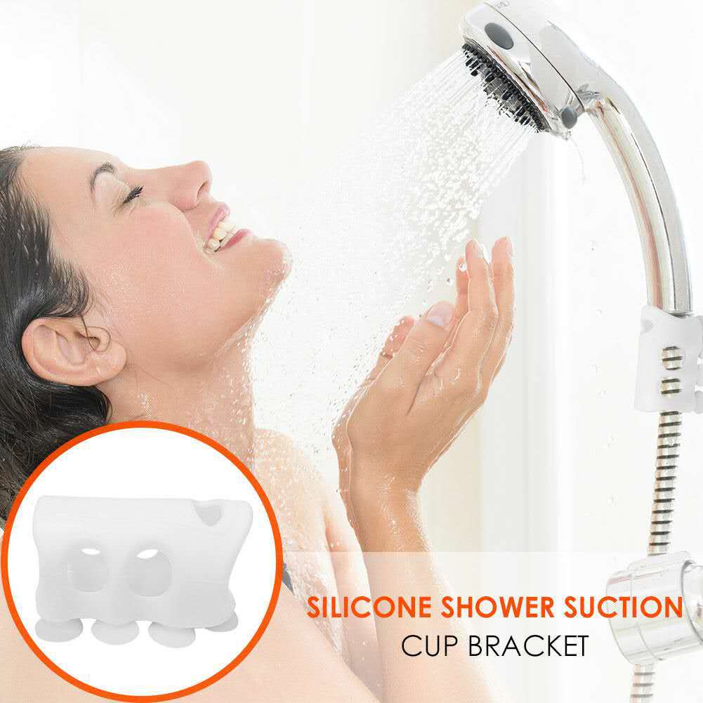 シャワーヘッドホルダー シリコン吸盤 壁吸引 バスルーム シャワー リムーバブルアクセサリー|バスルームアクセサリーセット|  | 1PCS小