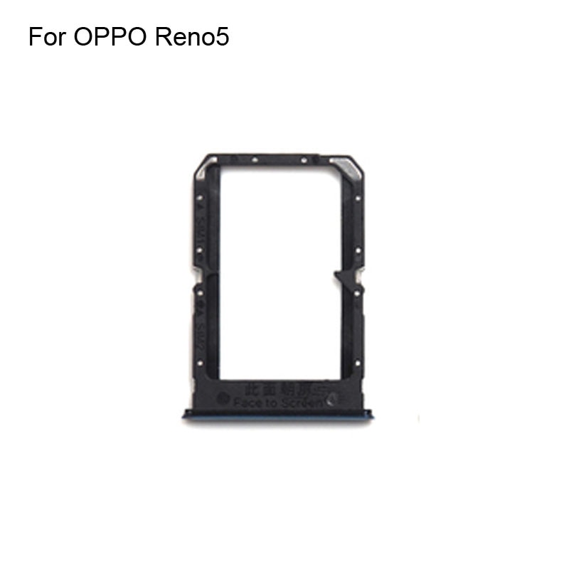 OPPO Reno 5 テスト済み Sim カード ホルダー トレイ スロット オッポ リノ ５ カードホルダー 交換 携帯 電話 | ブルー ※アイスブルーではありません
