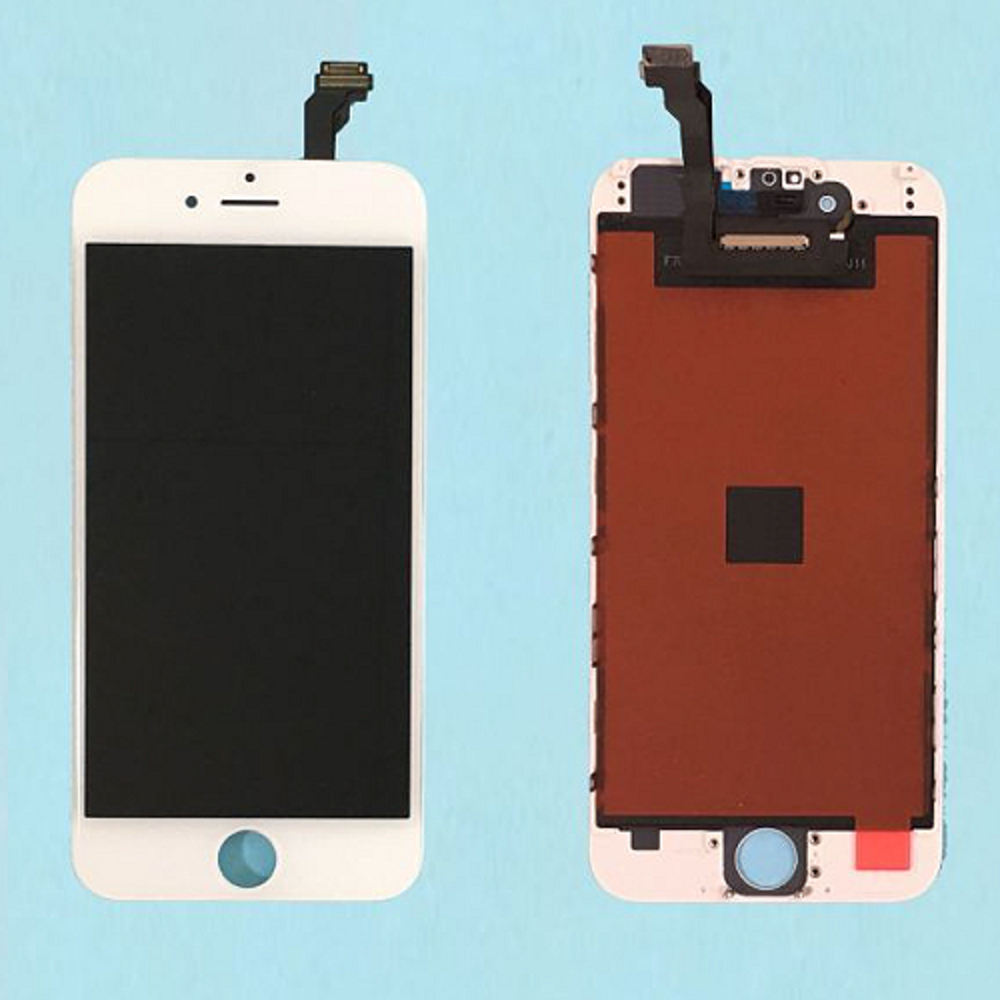 iPhone6 フロント パネル ガラス パネル デジタイザ タッチ パネル LCD液晶セット 専用修理パーツセット付き | カラー:ホワイト