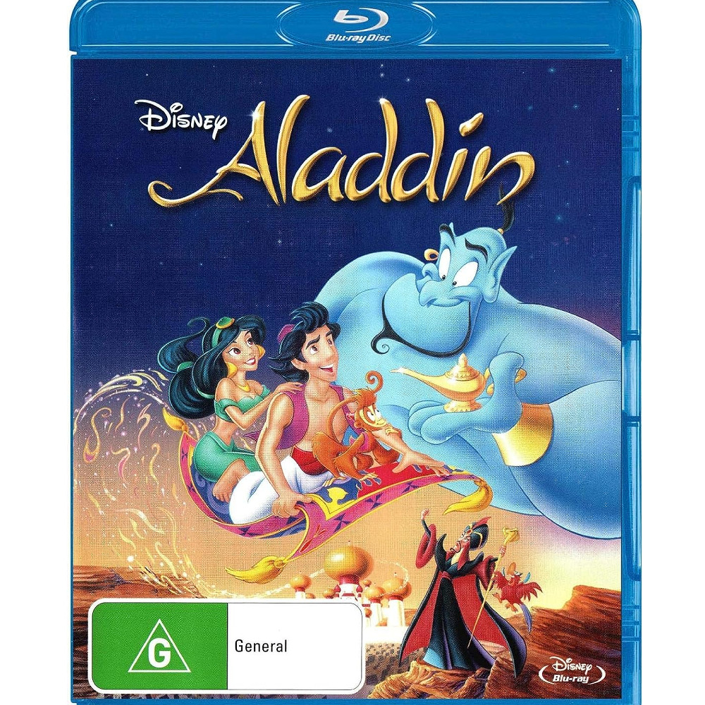 アラジン Blu-ray ディズニー アニメ 語学学習 英語 フランス語 オランダ語 並行輸入品 北米版 ブルーレイ