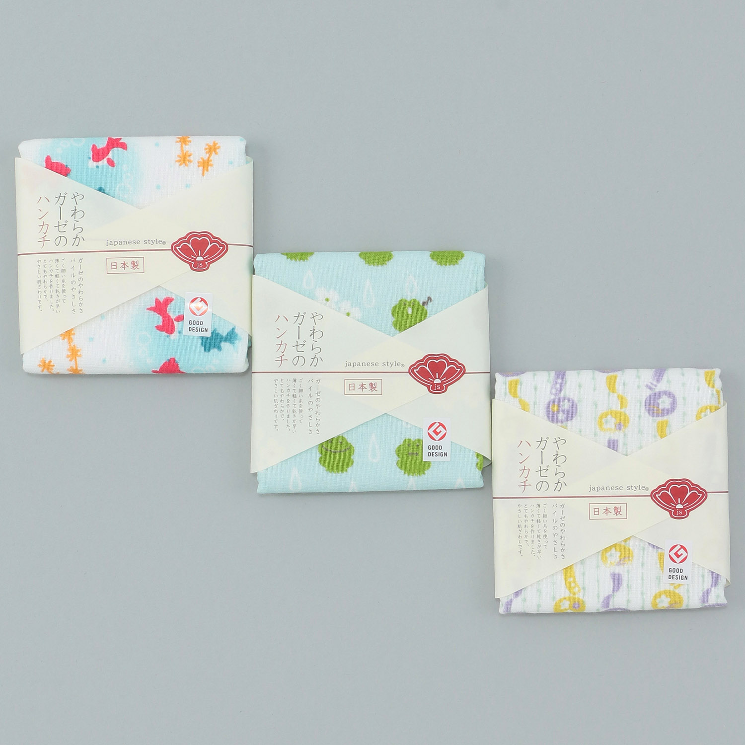 Japanese style 夏 ハンカチ