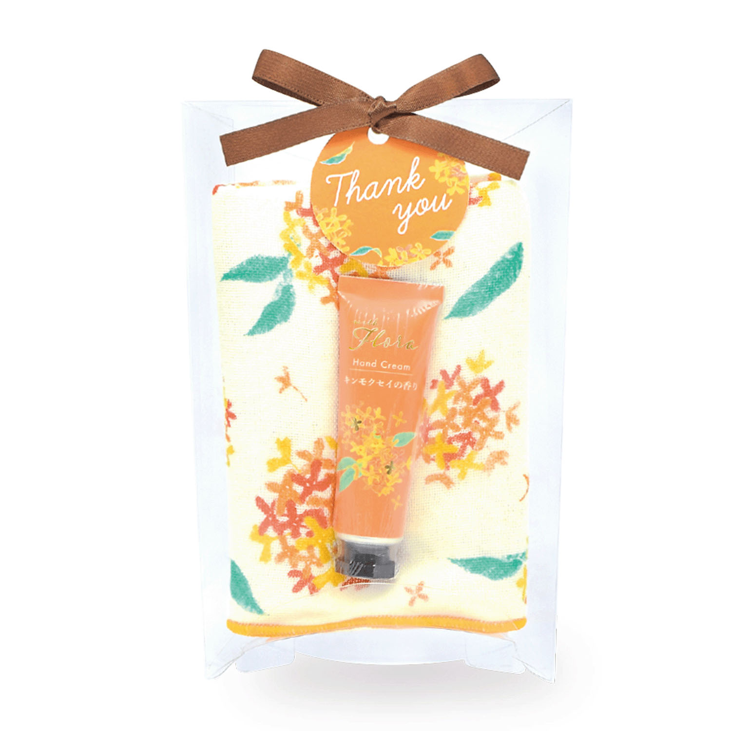 ウィズフローラ ハンカチ＆ハンドクリームセット 金木犀