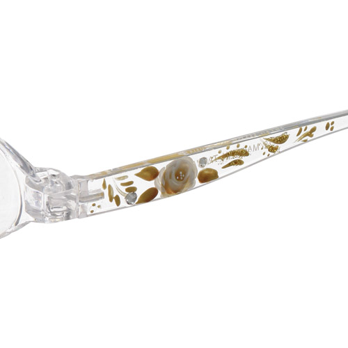 手描きペイント リーディンググラス ゴールドガーデン - 画像3