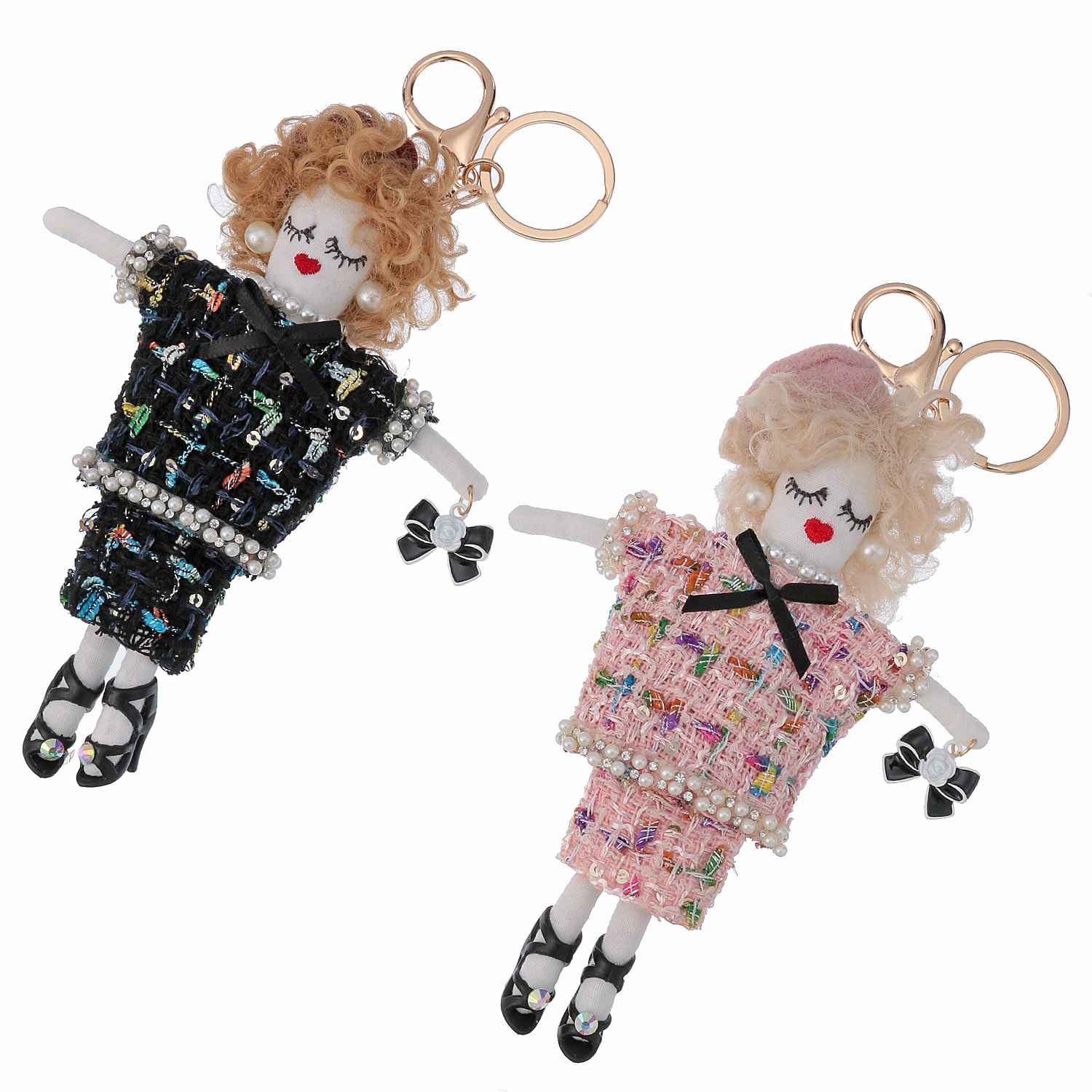 ツイードセットアップ人形チャ－ム