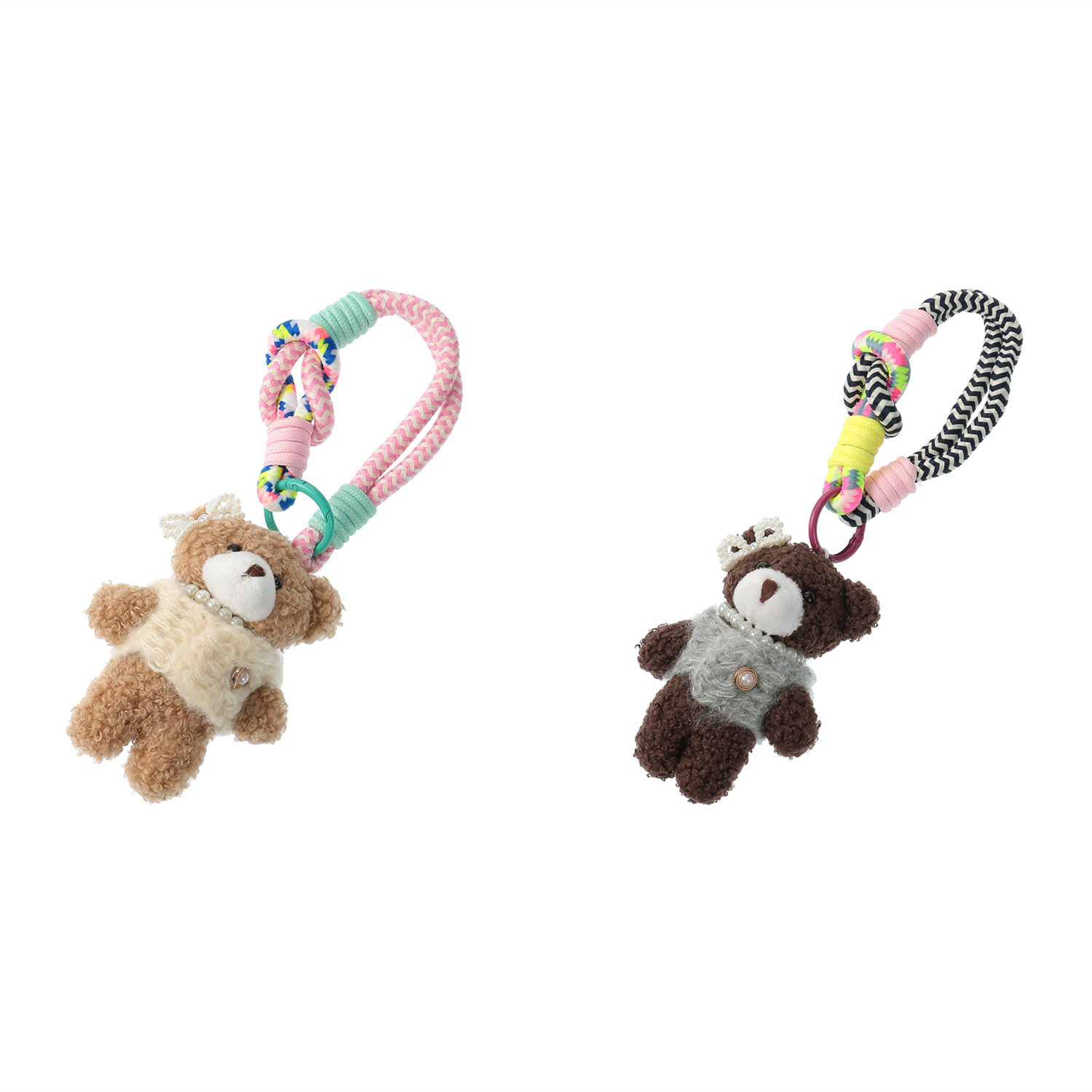 ぬいぐるみクマチャーム パール