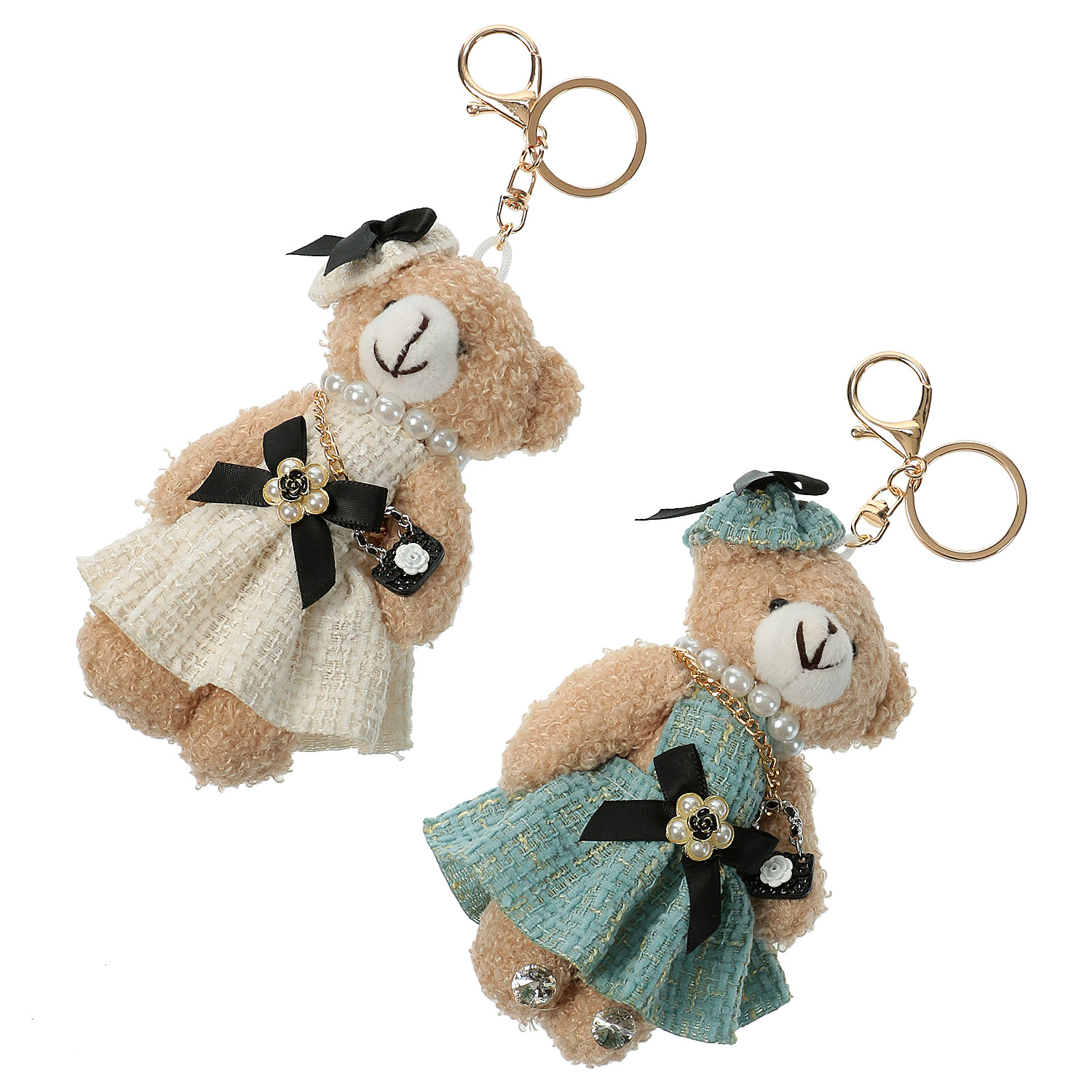 ベアチャーム ツイードワンピース