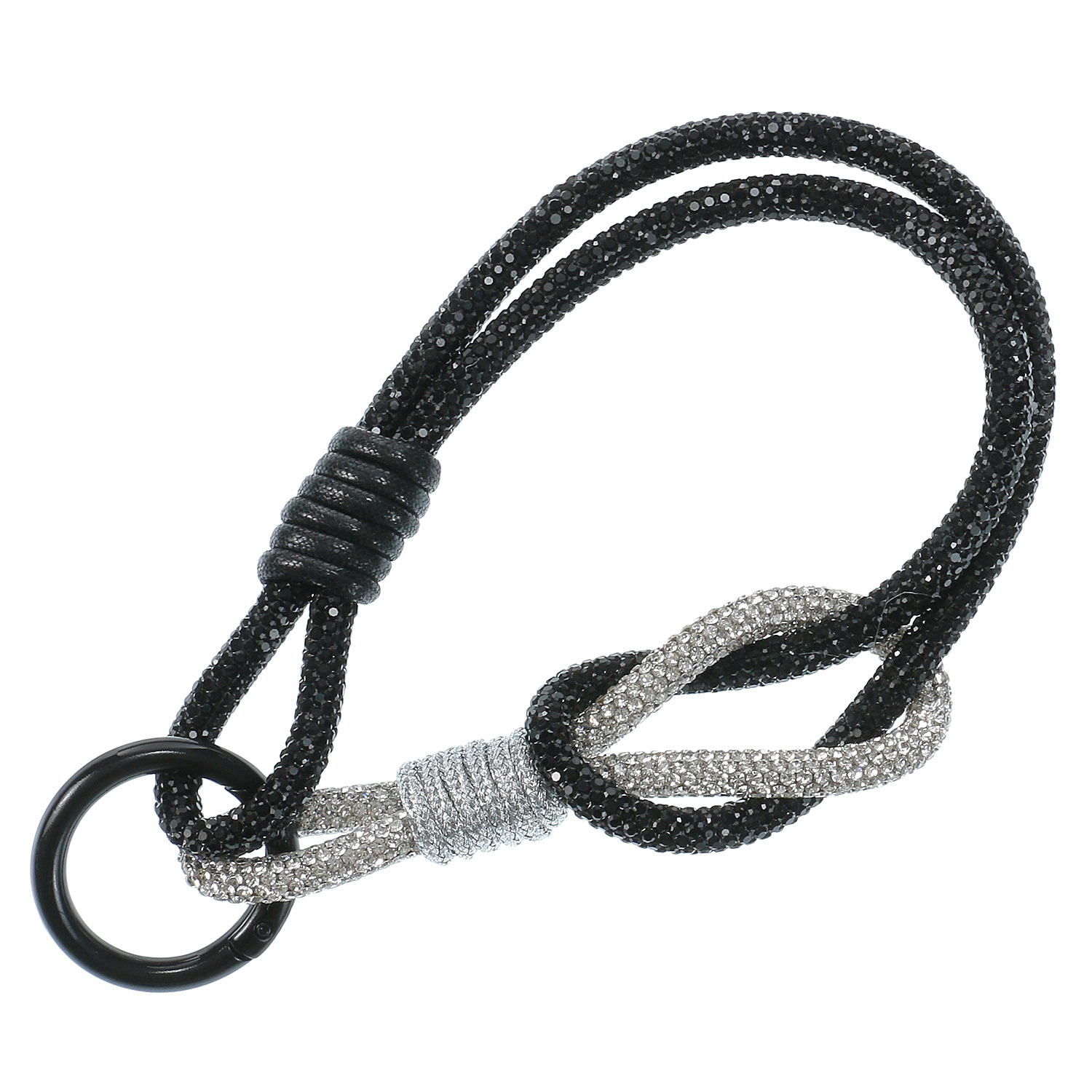 メタリックロープストラップチャーム