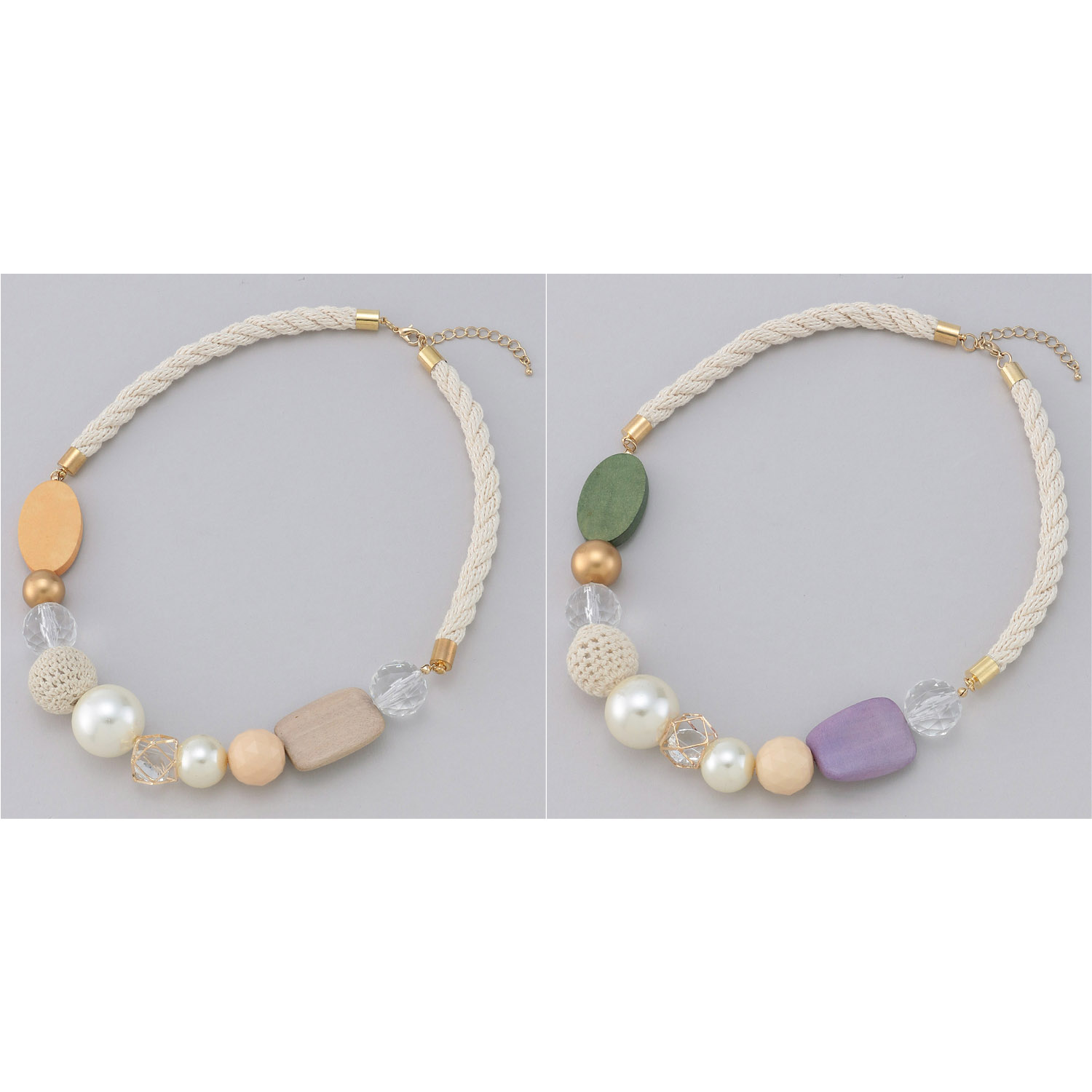 ウッドロープネックレス