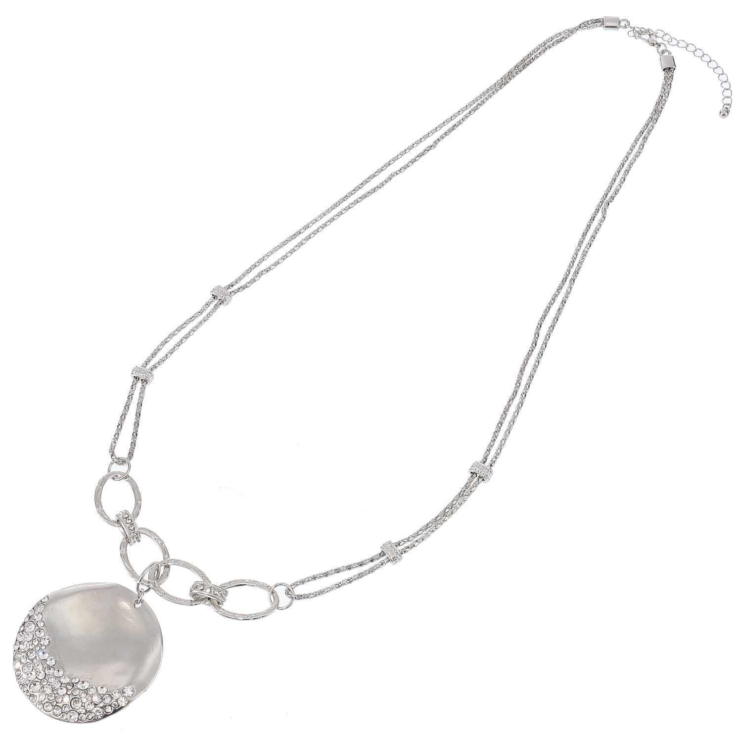 サークルビジューネックレス