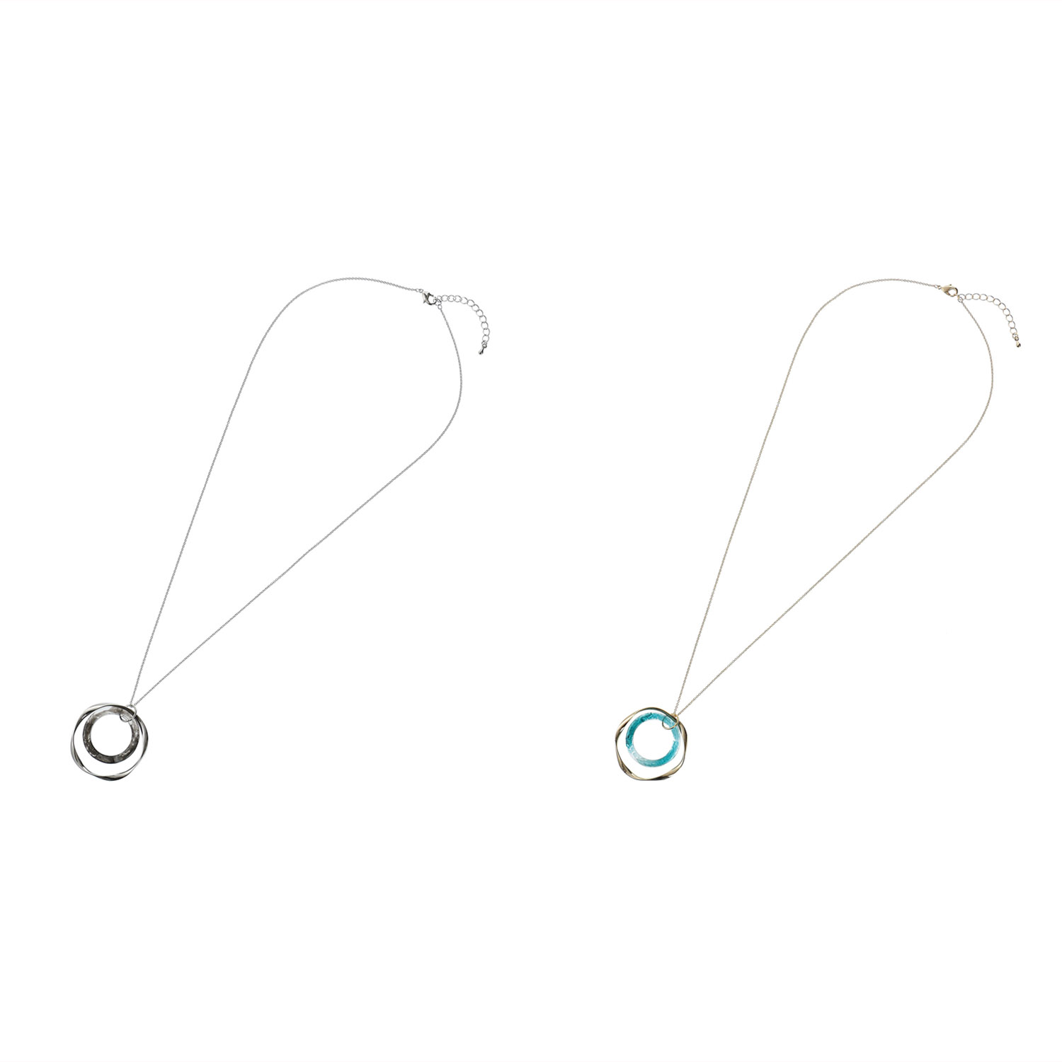 ツインサークルトップネックレス