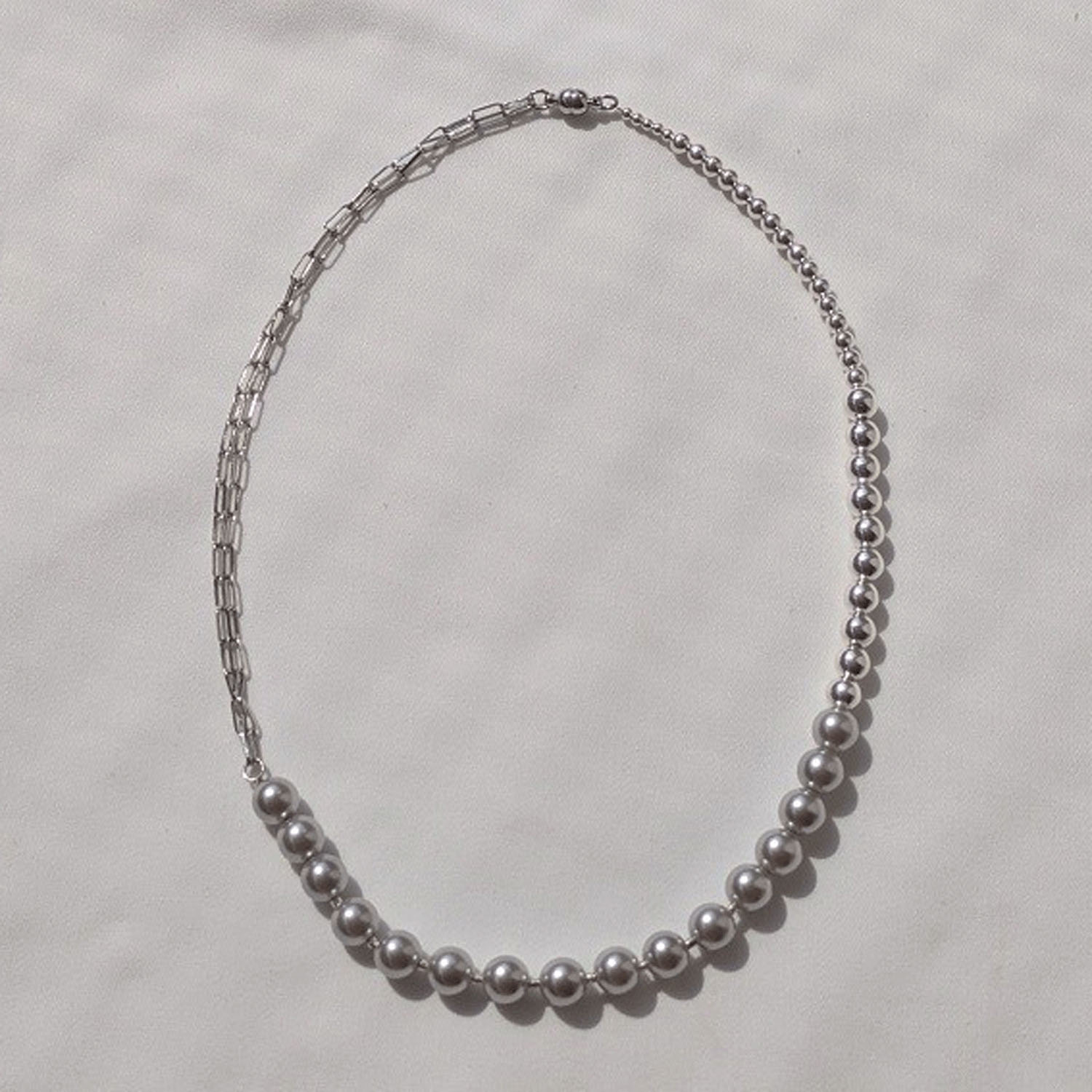 Joli＆Micare シルバーグリーンネックレス