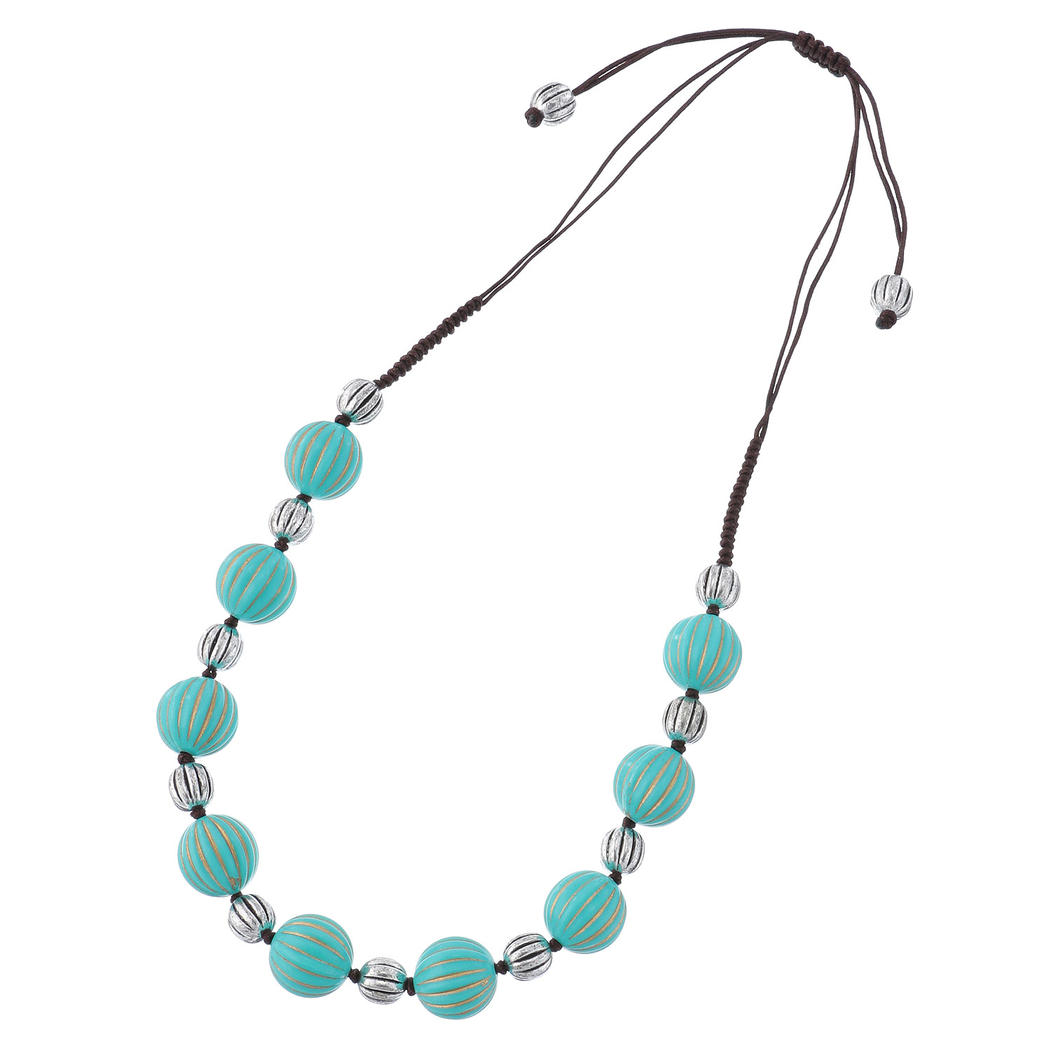 ターコイズカラーネックレス