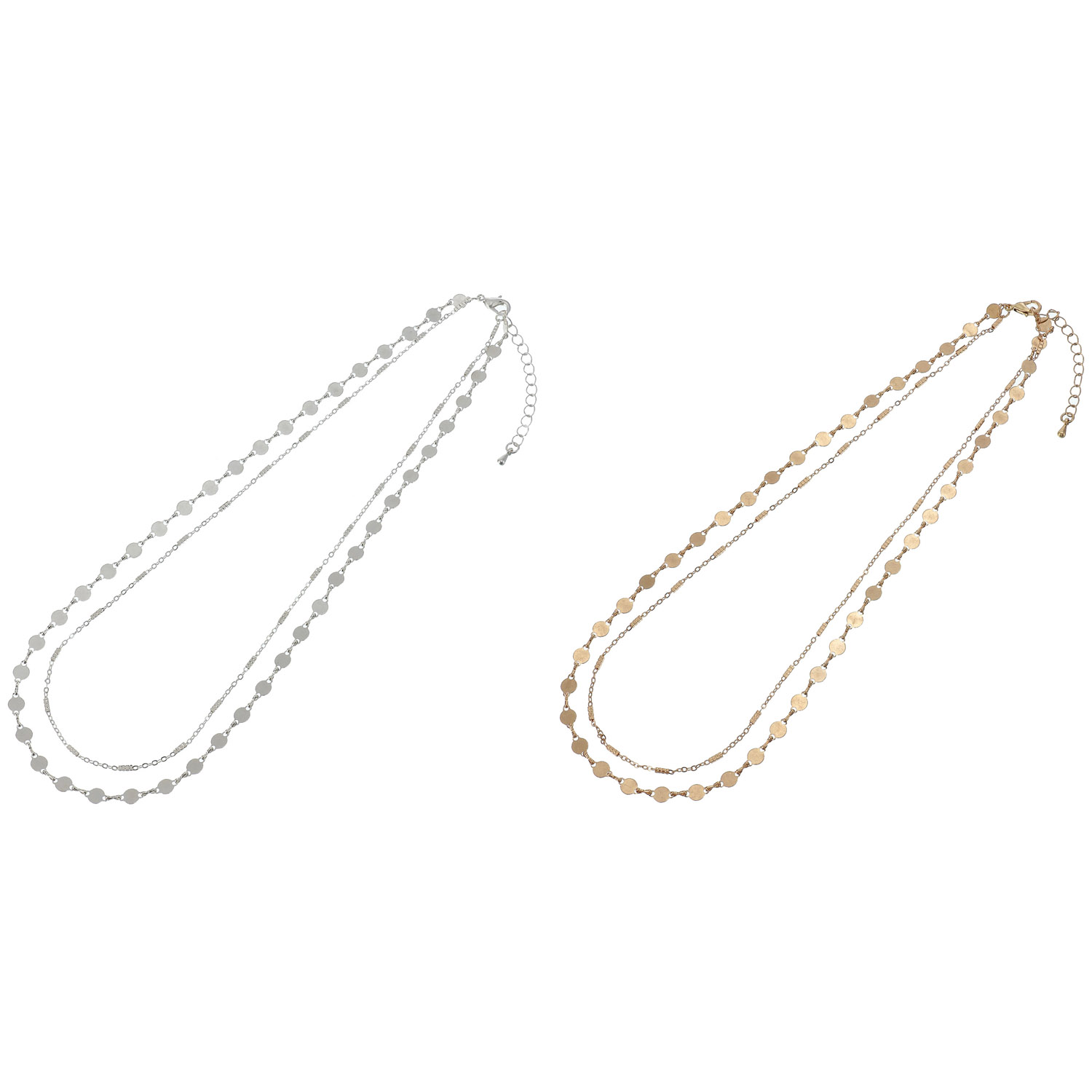 2連丸チェーンネックレス