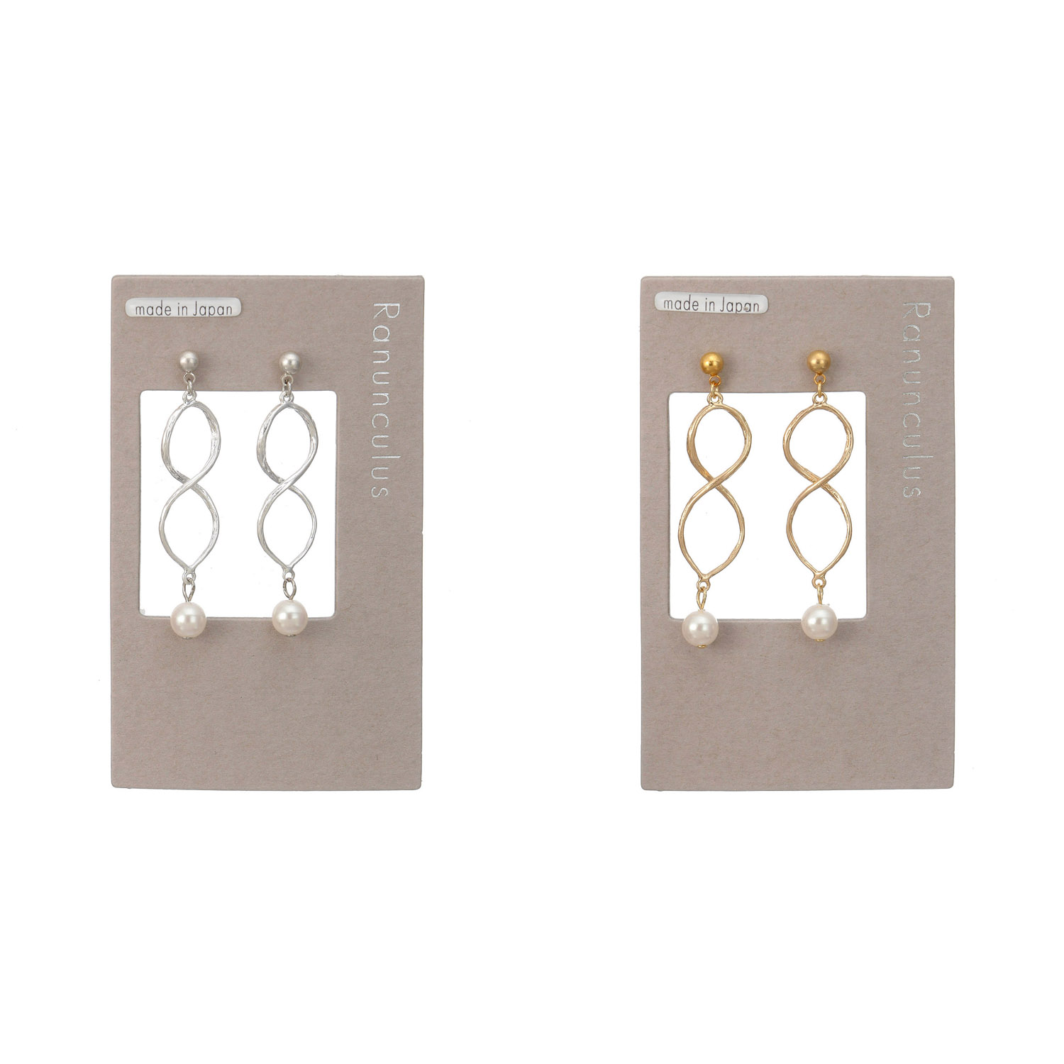 うねうねパールメタルピアス