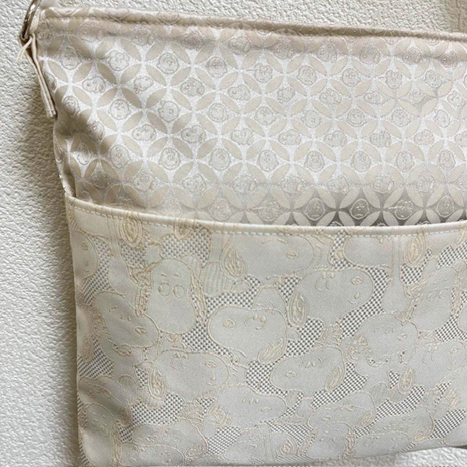 スヌーピー ショルダーALL STYLE 西陣織シリーズ ホワイト - 画像4