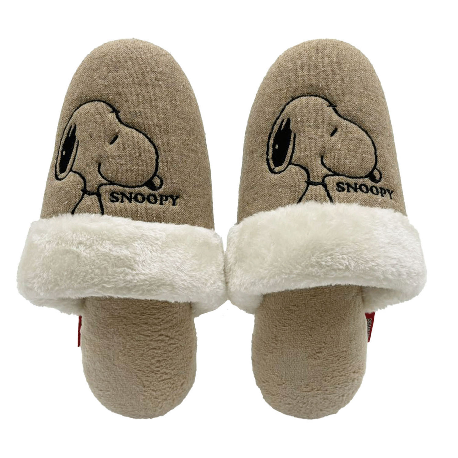 SNOOPY ボアスリッパ スヌーピーグレー