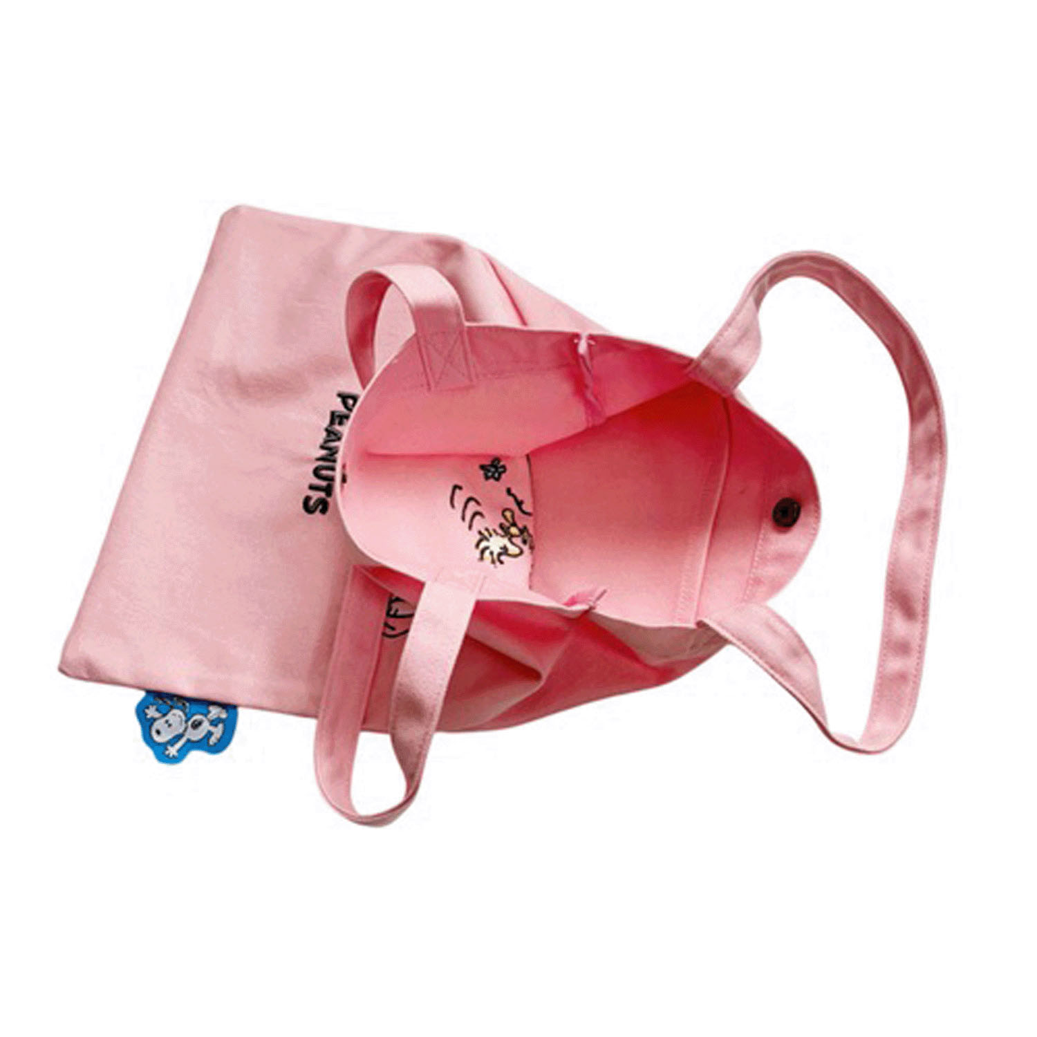 ピーナッツ スヌーピー 刺繍トートバッグ アングリー - 画像4