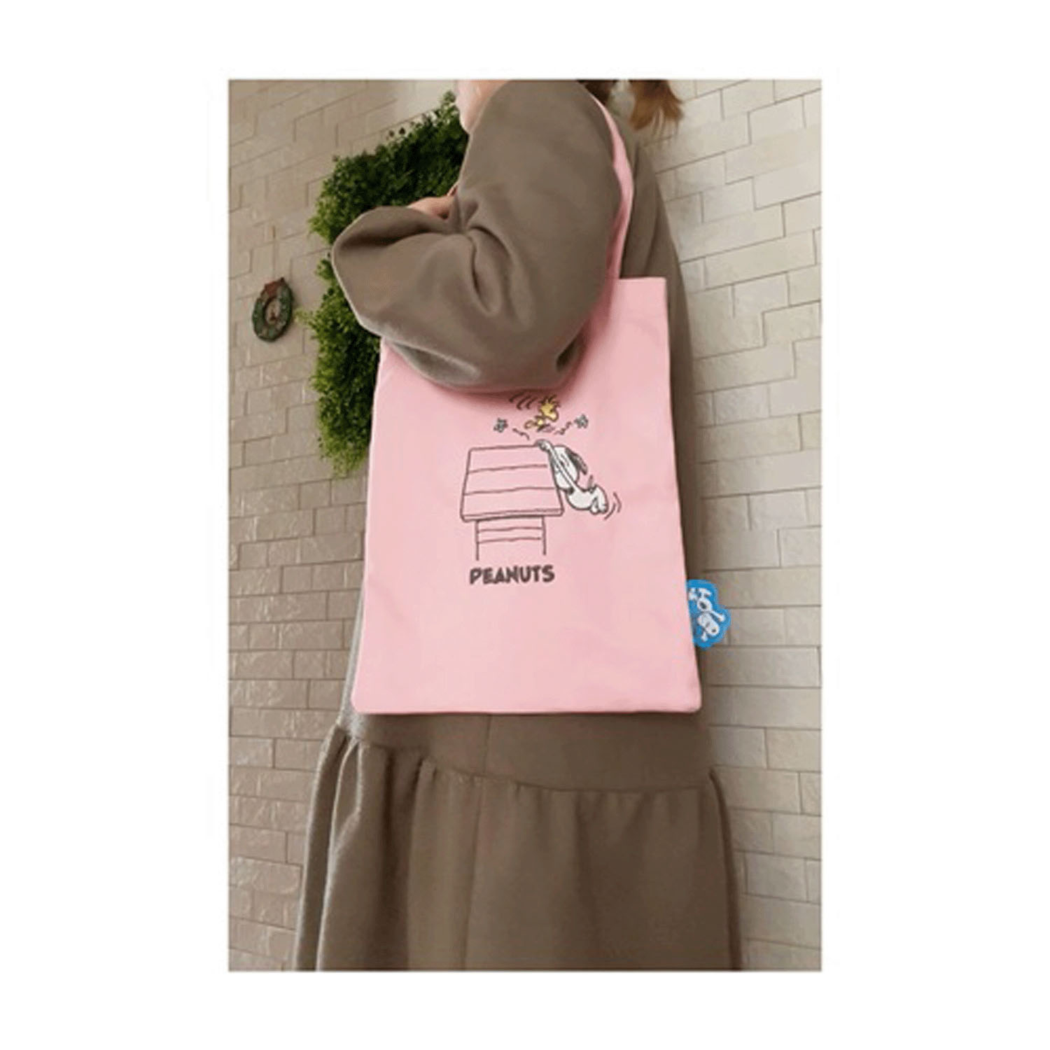 ピーナッツ スヌーピー 刺繍トートバッグ アングリー - 画像6