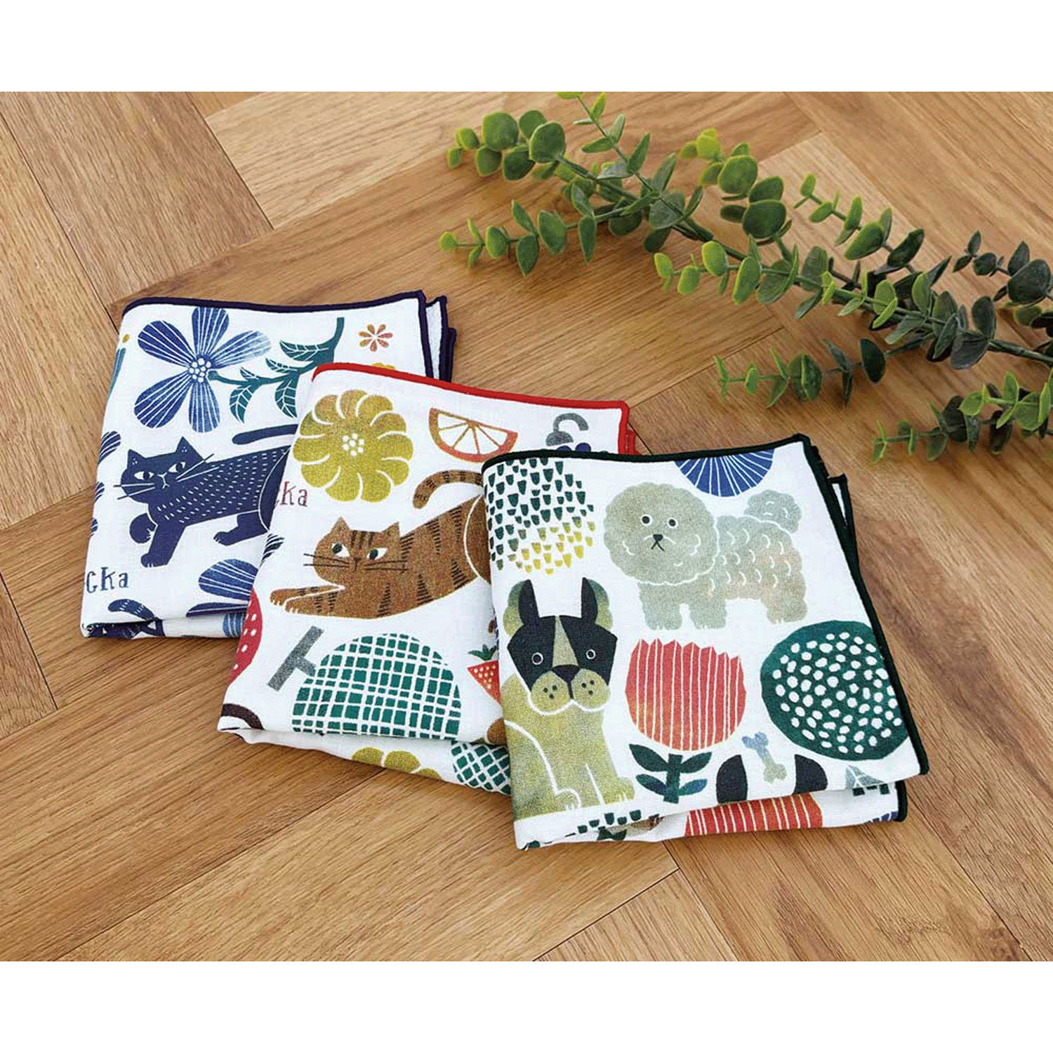 fikalycka   ハンカチ 犬 - 画像4