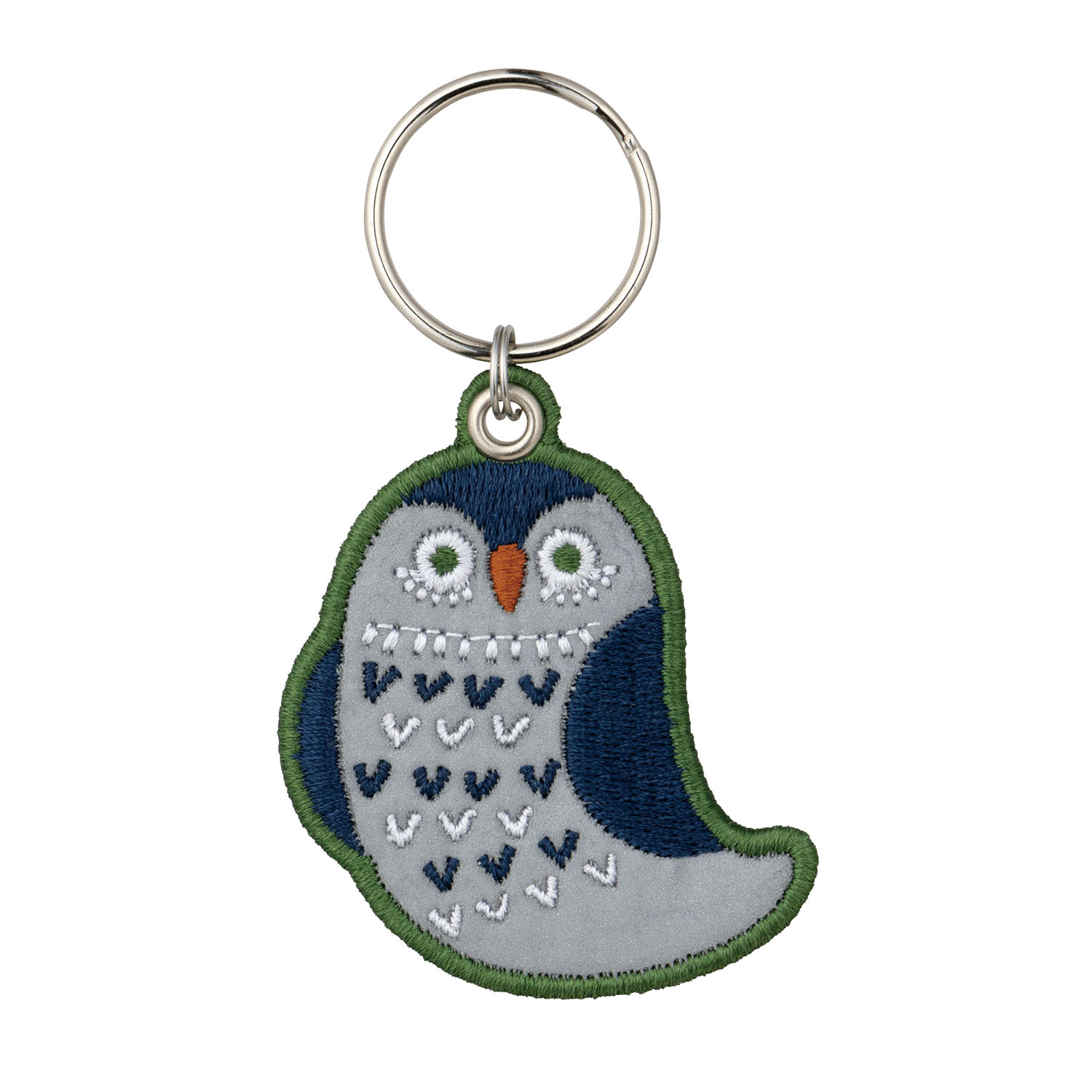 リフレクター刺繍キーリング OWL