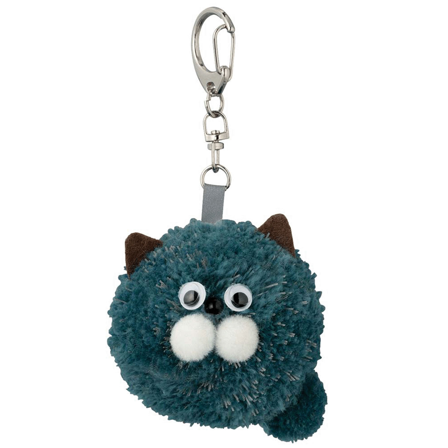 ポンポンリフレクターチャーム ブルーグリーン