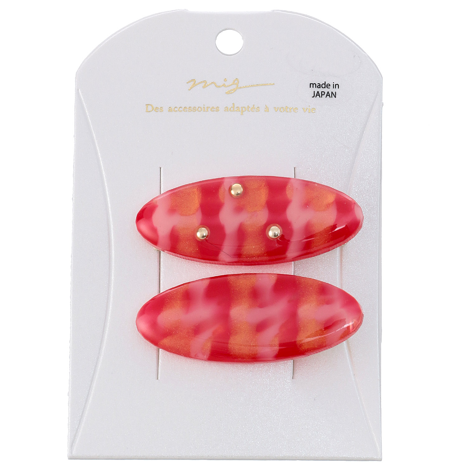 チェクマル26 ヘアクリップ - 画像3