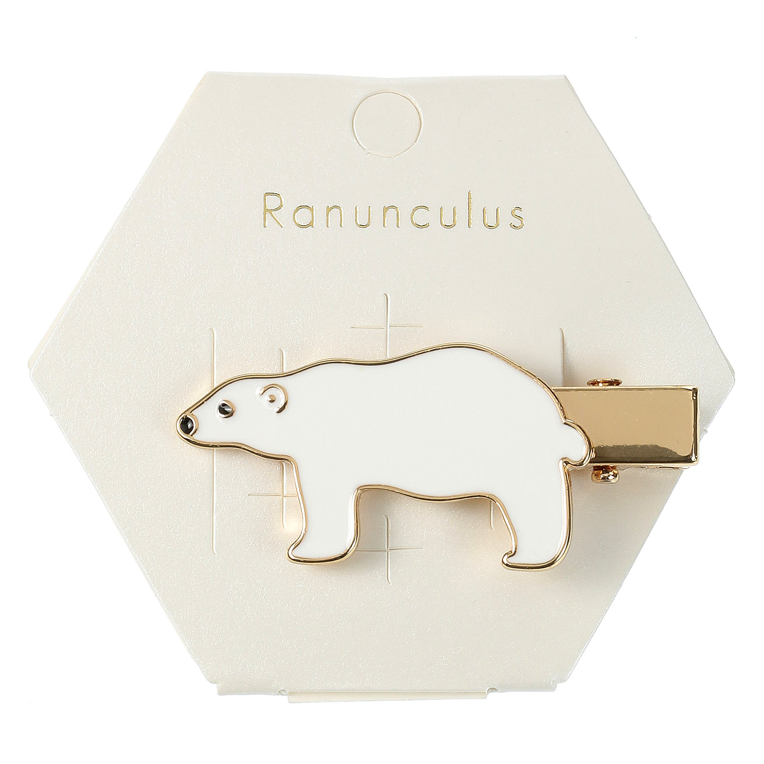 シロクマ ヘアクリップ