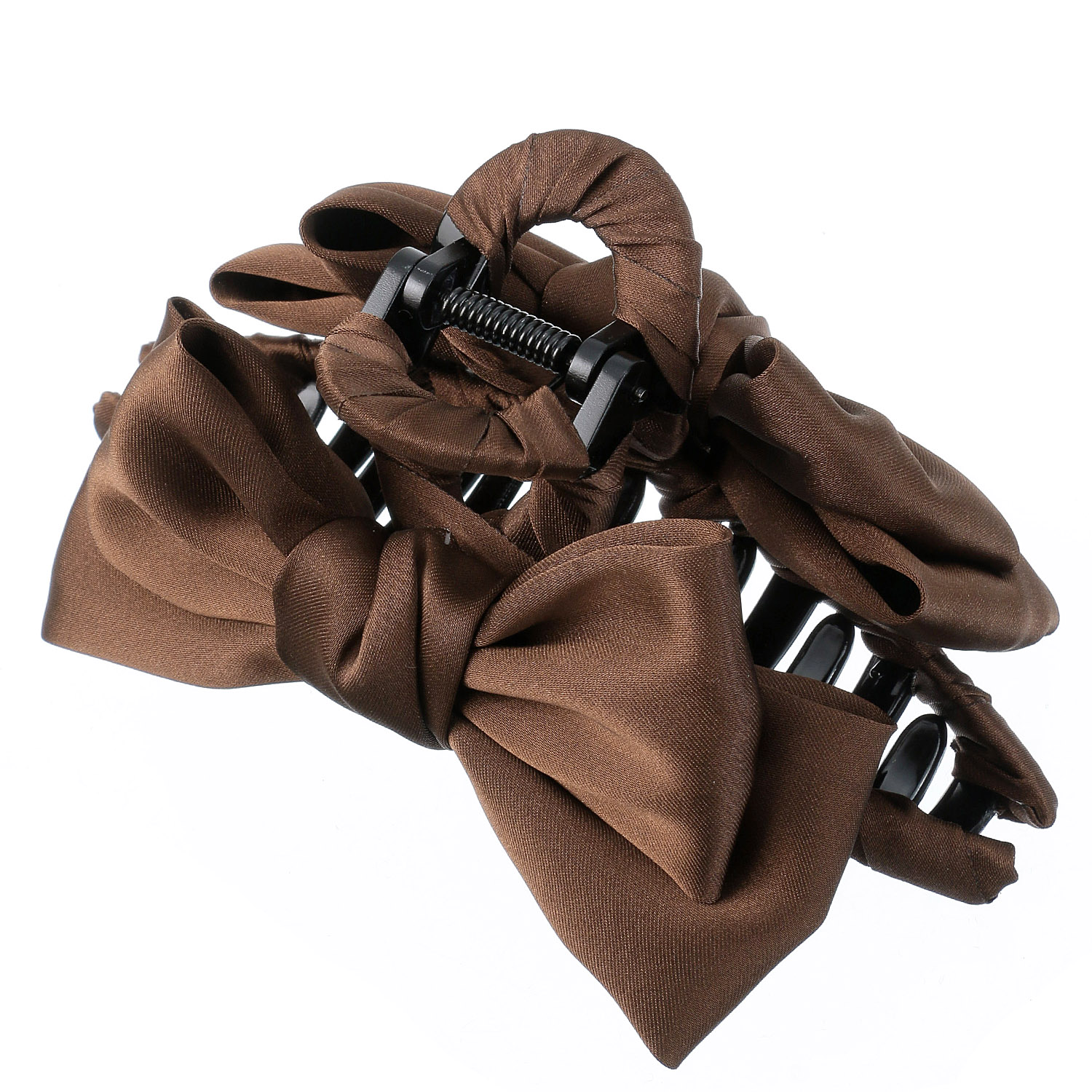 サテン生地バンスクリップ