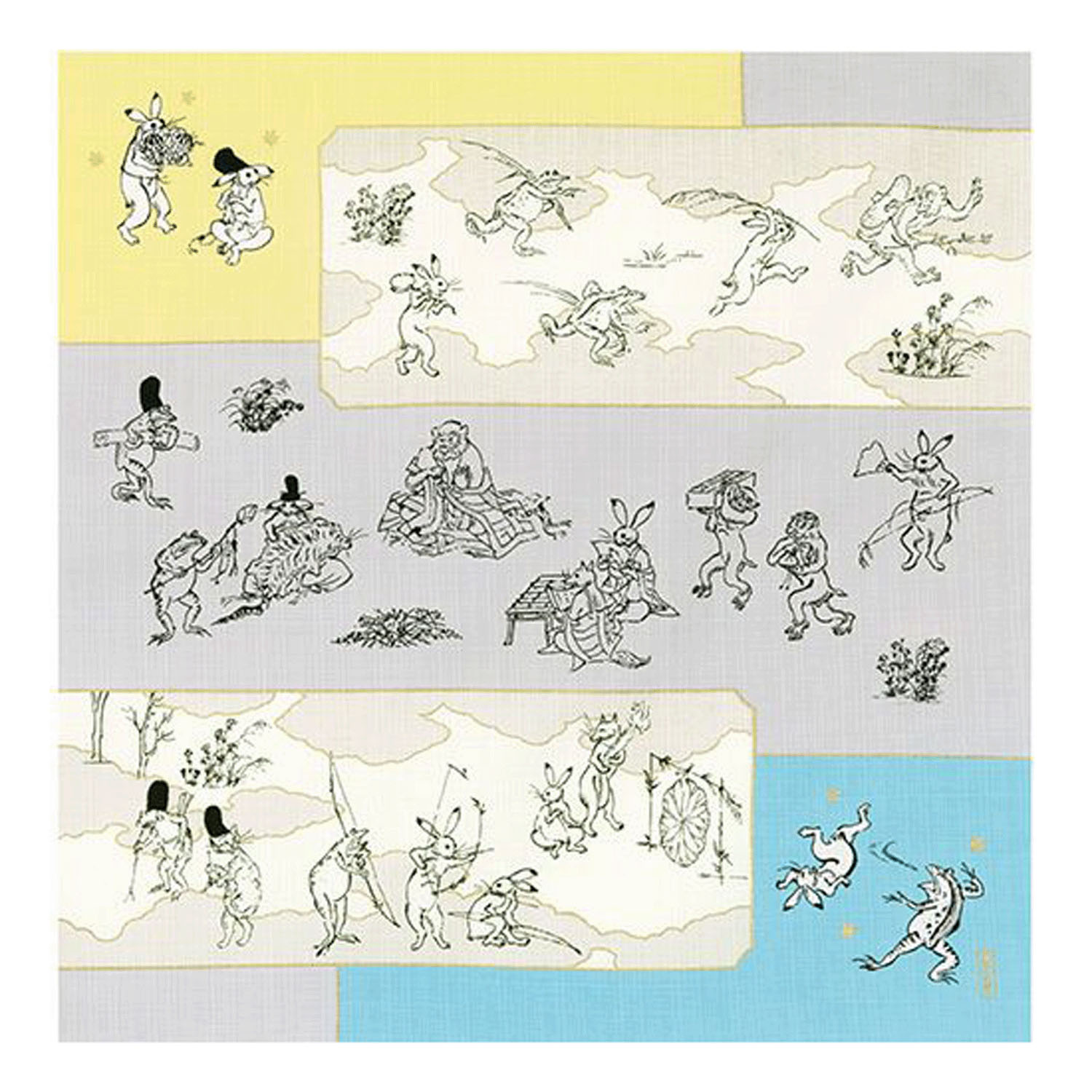 風呂敷50cm 鳥獣戯画 絵巻 - 画像10