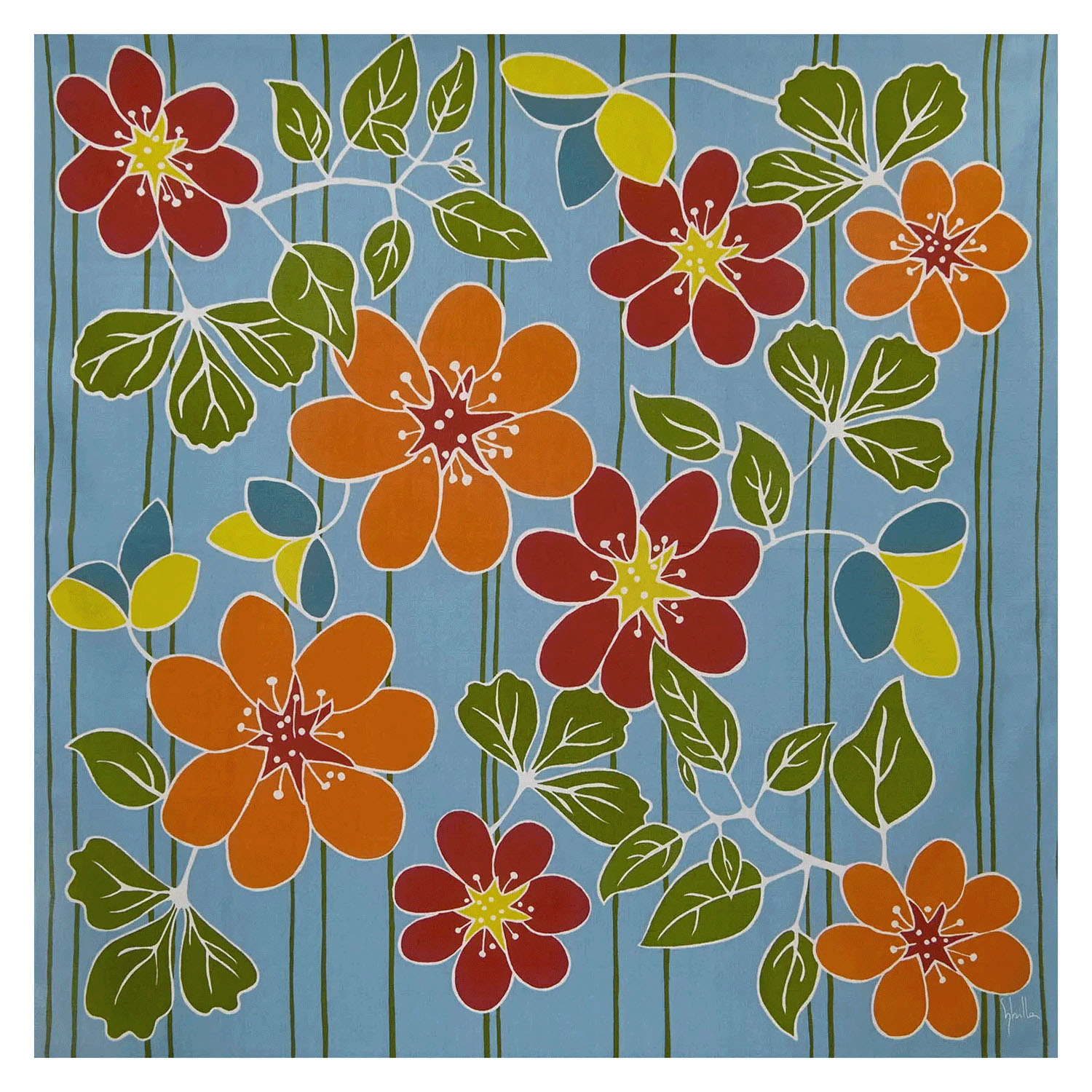 シビラ綿二四巾風呂敷 ポプリ - 画像3