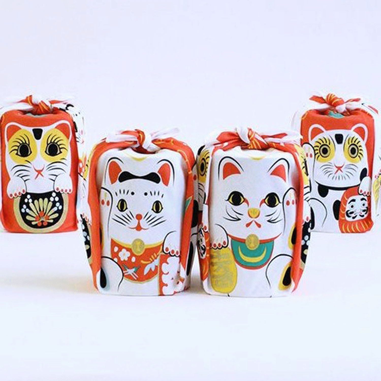 風呂敷48巾 福コチャエ 招き猫 - 画像3