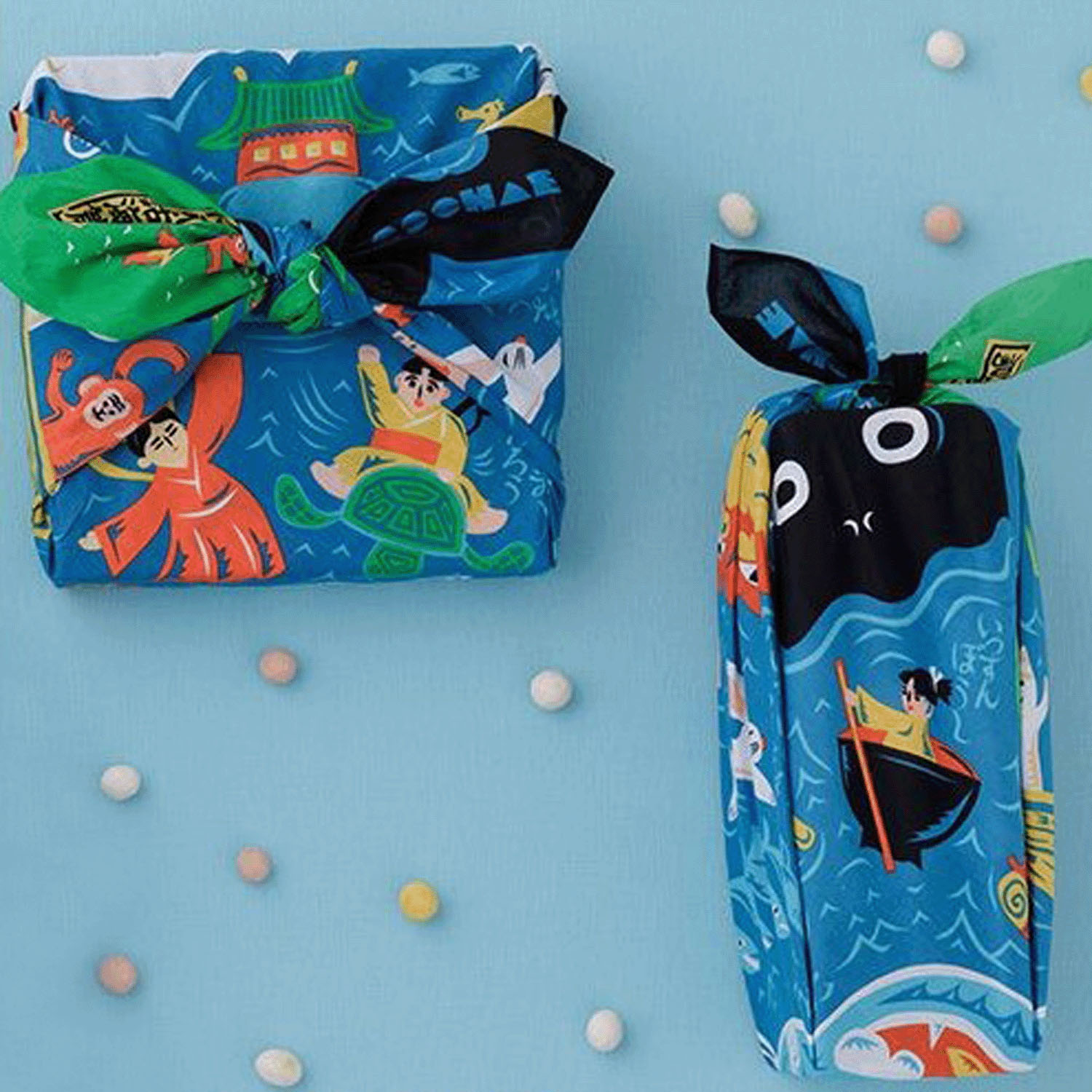 風呂敷70巾 コチャエむすび 日本昔話 - 画像5