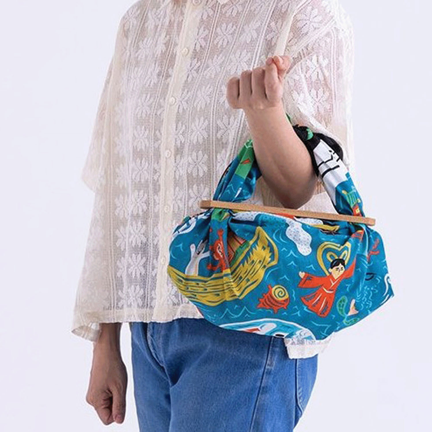 風呂敷70巾 コチャエむすび 日本昔話 - 画像6