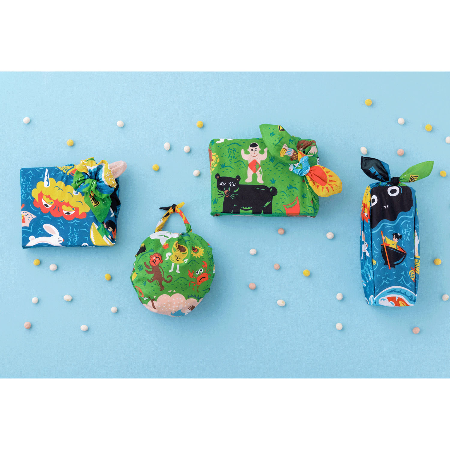 風呂敷70巾 コチャエむすび 日本昔話