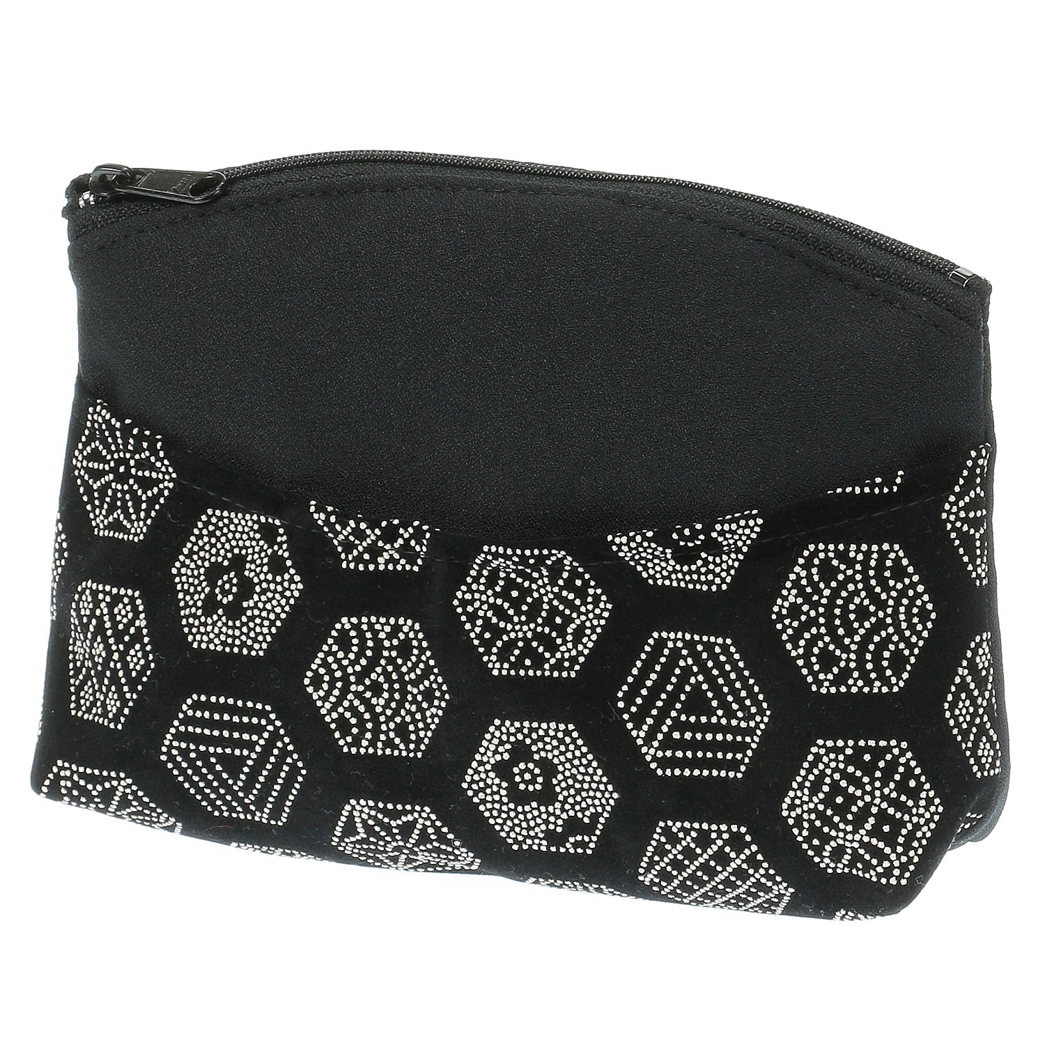 小紋柄 印伝調 前ポケット付ポーチ - 画像3