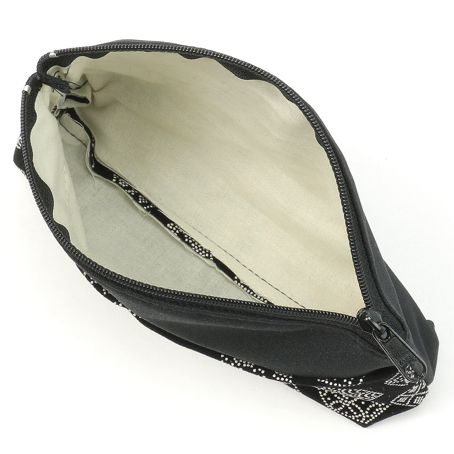 小紋柄 印伝調 前ポケット付ポーチ - 画像5