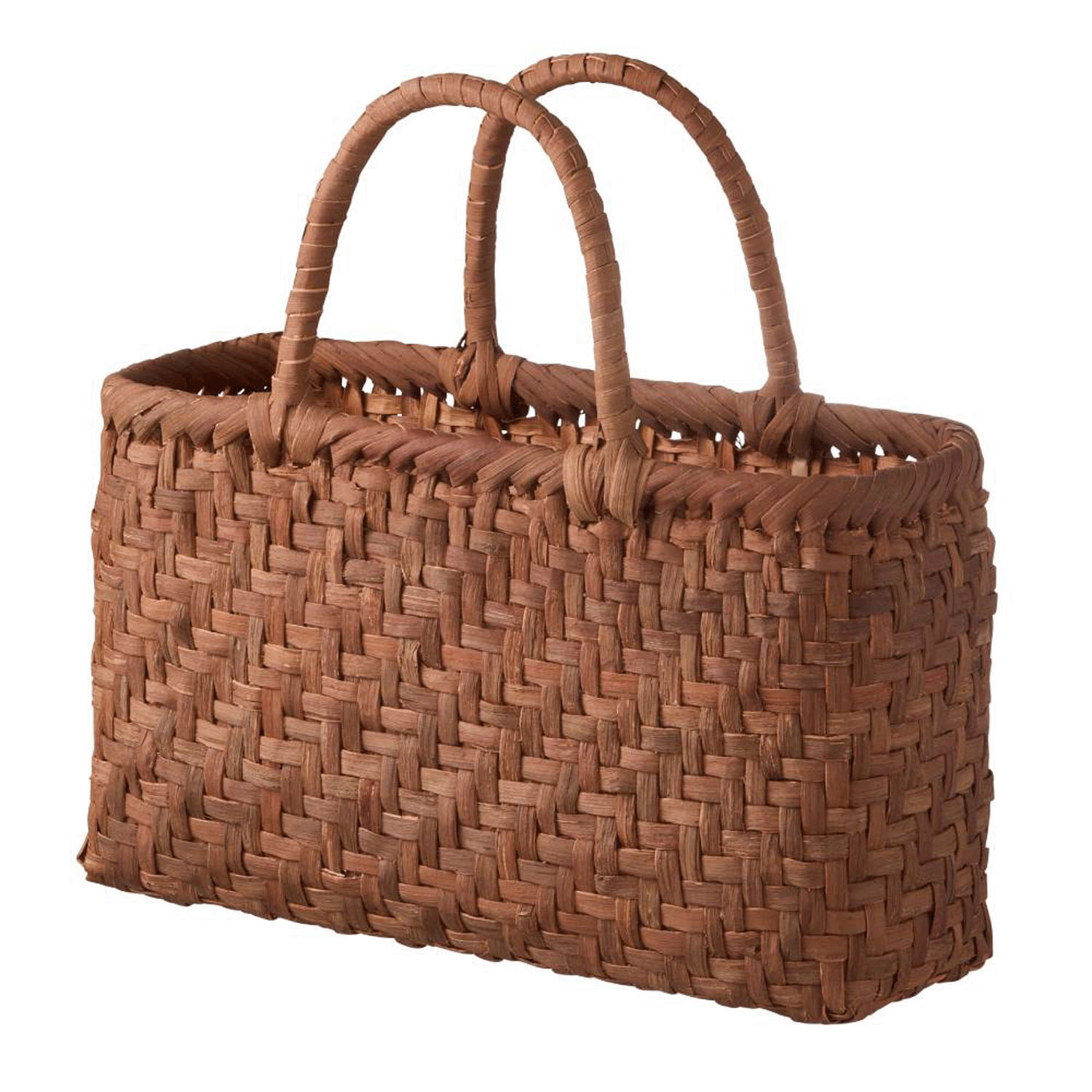 やまぶどう籠 白皮あじろ横長