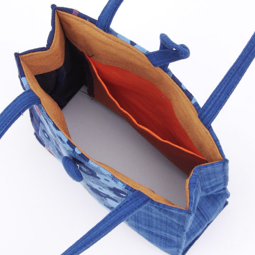 【柄アソート】藍染二本手 手提 - 画像4