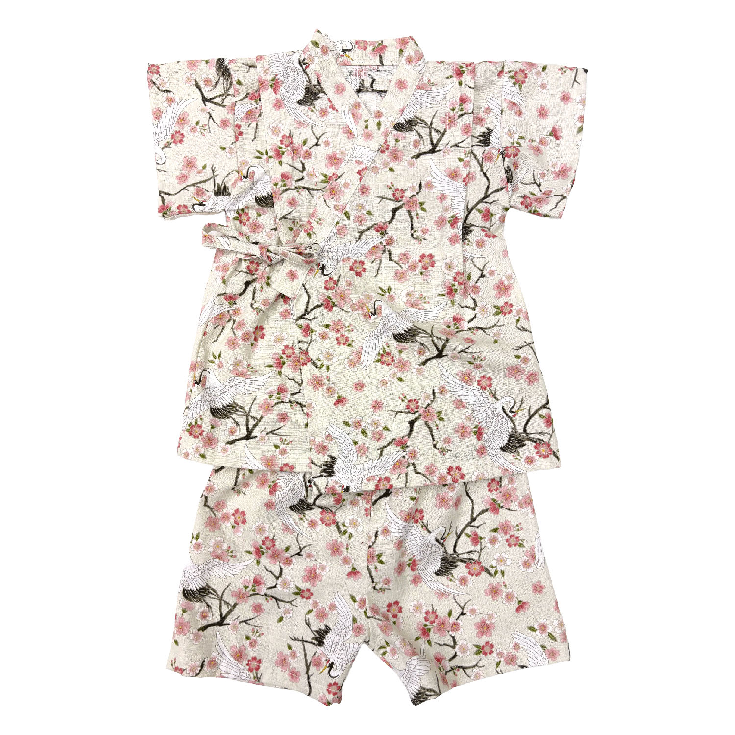 子供用甚平 鶴柄 - 画像2